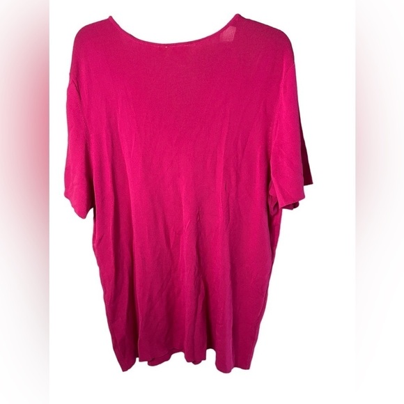 Cato Women’s Plus Size Faux Wrap Rayon Blend Blouse - Picture 2 of 5